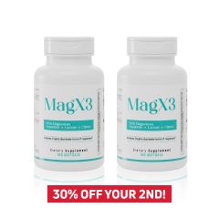 2  Magx3 With Magnesium Aspartate,Citrate & Lactate, 400 mg, 100 Softgels 