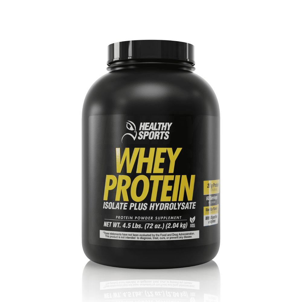 Whey Protein Isolate Plus Hydrolysate, Vanilla Flavor, 4 lbs (2,040 g)
