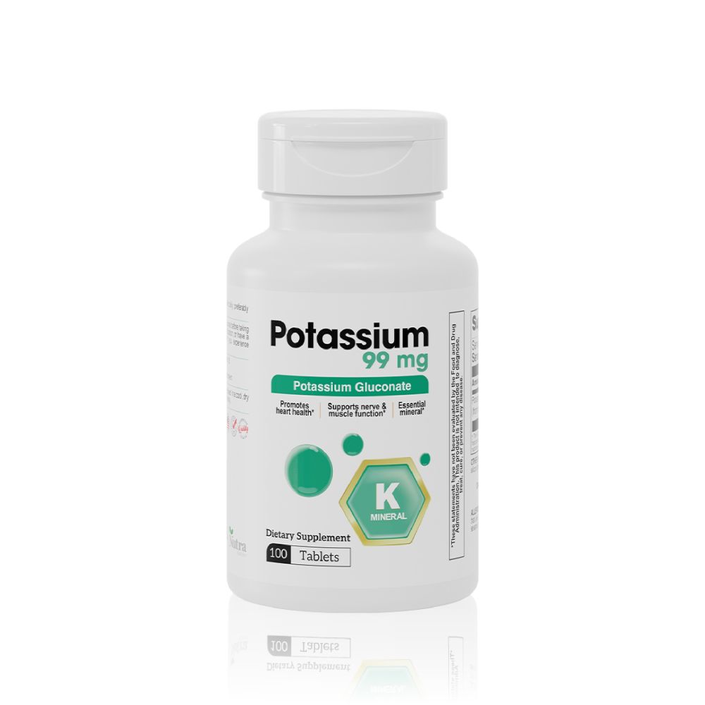 Potassium 99 mg, 100 Tablets