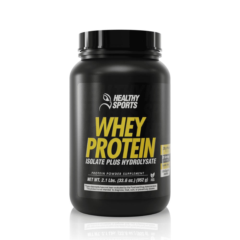 Healthy Sports, Whey Protein Isolate Plus Hydrolysate, Vanilla Flavor, 2 lbs (952 g)