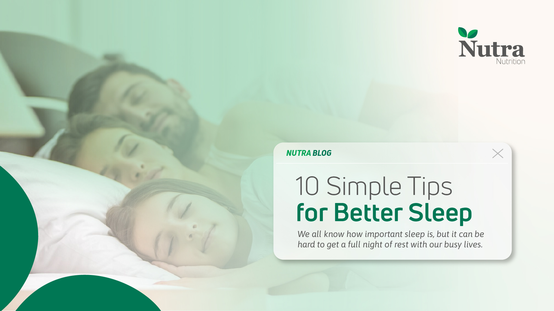 10 Simple Tips for Better Sleep.